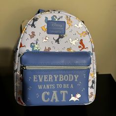 Disney Loungefly Aristocats Backpack Nwt Disneyland 2024, Loungefly Purse, Small Backpacks, Disney Clothing, Disney Board, Disney Merch, Disney Loungefly, Disney Bags, Disney Bounding