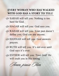 a woman who has walked with god has a story to tell