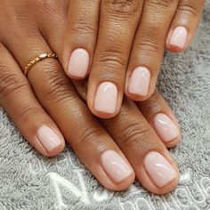 Blush Pink Nails, Natural Nails Manicure, Nail Boutique, Short Gel Nails, Unicorn Nails, Pink Milk, Nail Idea, Long Acrylic