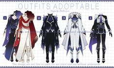 Traveler Outfits Drawing, Outfits Adoptable, Open Outfits, Adoptable Auction, Art Outfits, Anime Inspired Outfits