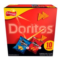 three boxes of doritos are shown in this image