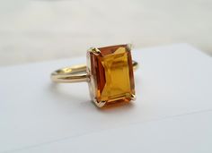 Citrine Ring Cushion 925 Solid Sterling Silver Cushion Cut - Etsy Yellow Topaz Ring, Yellow Gemstone Ring, Yellow Citrine Ring, Family Ring, Rose Gold Gifts, Silver Cushions, Ring Cushion, Natural Gemstone Ring, Cushion Ring