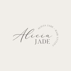 the logo for alcia jade