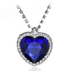 PRICES MAY VARY. Title: Moniku Titanic Heart of Ocean Crystal Costume Necklace Pendant Woman Jewelry Gift (Blue). Product Type: Departments > Women > Jewelry > Necklaces > Pendant Necklaces Heart Of The Ocean Necklace, Crystal Costume, Heart Of The Ocean, Sea Necklace, Costume Necklace, Blue Crystal Necklace, Ocean Necklace, Crystal Heart Pendant, Costume Necklaces