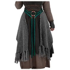 PRICES MAY VARY. Made of polyester material, the medieval rope belt is soft and durable, comforable to wear. The norse viking belt is simple design with a viking o-ring, adding a touch of ancient mystique to your costume. Pair it with your blouses, dresses, tunics, and robes for the great finishing touch to your Halloween costume, viking cosplay outfit, medieval costume. Perfect for Halloween cosplay, Party, Medieval festival, LARP, Ren faire, Carnival, Mardi gras, Pagan cosplay, Fancy dress up, etc. One size fits most women men. Hand wash recommended. Joukavor Norse Witch Belt LARP Rope Belt Viking Cosplay Accessory  - Made from soft polyester material, this medieval belt features a simple design with viking o-rings for a touch of authenticity.   - The lightweight and soft construction ma Traditional Viking Clothing, Witch Belt, Norse Witch, Medieval Outfit, Costume Viking, Fair Outfit, Viking Cosplay, Viking Belt, Cross Belt