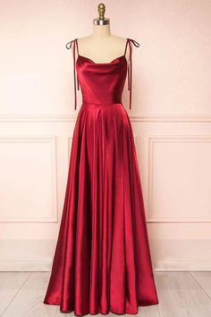 This Satin A-Line Spaghetti Straps Empire Casual Bridesmaid Dress is a perfect choice for any wedding party. Made with high-quality satin fabric, it features a flattering A-line silhouette, comfortable spaghetti straps, and an empire waistline that accentuates the figure. Elegant yet effortless, this dress is sure to make your bridesmaids feel beautiful and confident. Red Silk Long Dress, Satin Slip Dress With Ruched Bodice For Bridesmaids, Satin Wedding Dress With Adjustable Straps, Satin Wedding Dress With Spaghetti Straps And Fitted Bodice, Satin Slip Dress With Fitted Bodice For Bridesmaids, Bridesmaid Satin Dress With Ruched Bodice, Bridesmaid Dresses With Satin Finish And Spaghetti Straps, Evening Dress With Satin Finish, Fitted Bodice, Spaghetti Straps, Satin Prom Dresses With Adjustable Straps