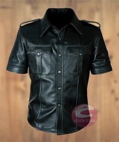 A HEAVY-DUTY  Leather Shirt in a beautiful design. : Made by 100% Genuine Cowhide Leather. : 100% Quality Warranty : Sleeveless Style Sizing & Color: We Need Your Actual Body Size. Also Need Color. Included: Shirt Color's:  Available in Red, Blue, Green, Black, Pink, orange, Maroon, Gray, Purple, Parrot & Yellow  Shipping:  International Delivery Our regular delivery time is 3 - 5 days. Buyers are responsible for correct shipping address. Black Short Sleeve Leather Top, Black Leather Short Sleeve Top, Purple Parrot, Leather Shirts, Black Cow, Biker T Shirts, Leather Shirt, Leather Gifts, Slim Fit Shirt