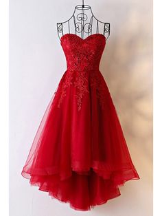 Shop now! Burgundy Homecoming Dress, Strapless Homecoming Dresses, Dresses With Lace, Short Prom Dresses, Red Homecoming Dresses, Secret Door, Dream Outfits, Red Bridesmaid Dresses, Womens Prom Dresses