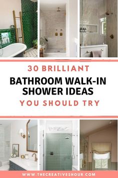 bathroom walk - in shower ideas you should try to make it work for your family