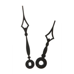 a pair of black scissors hanging from a hook