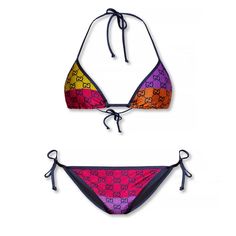 New Gucci Gg Monogram Multicolored Triangle Bikini Set Size Xs 100% Authentic Brand New With Tags Never Used Gucci's Multicolored Gg Monogram Is Full Of Bright, Summer-Ready Pieces, Like This Triangle Bikini. 80% Polyamide, 20% Elastane. Made In Italy 100% Brand New Authentic Guaranteed Professional Cross-Platform Business Seller For Luxury Resale Since 2013 Poshmark Will Authenticate It (Order Of 500 Or Above) Before They Ship To You, Shop With Confidence. Feel Free To Check Out My Positive Sel Dr Wardrobe, Cute Hand Tattoos, Pink Swim, Punk Vintage, Gg Monogram, Bathing Suit Bottoms, Summer Ready, Monogram Logo, Vacation Outfits