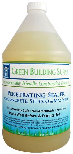 a gallon of green building supply penetrating sealer