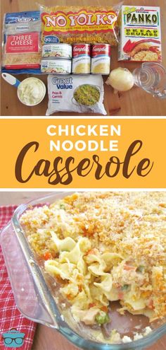 chicken noodle casserole is an easy and delicious dinner recipe that's ready in under 30 minutes