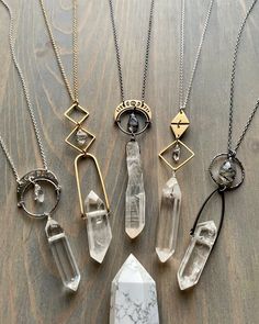 Retail Jewelry, Diamond Quartz, Shop Owner, Silver Moon, Giza, Herkimer Diamond, Bijoux Diy, Jewelry Inspo, Oxidized Sterling Silver