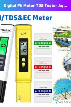 digital ph meter tds & ec meter for swimming pool and spa water quality