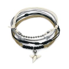 Women's Black Shark Tooth Bracelet with black beads and wire-wrapped charm – coastal beach jewelry for women Shark Tooth Bracelet, Dainty Shark Tooth Necklace Smile The Ocean, Tooth Bracelet, Beaded Shark Tooth Necklace, Tooth Keepsake, Men’s Shark Tooth Necklace, Sharks Teeth, Black Shark, Tooth Charm