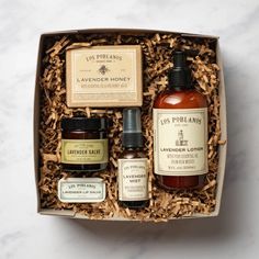 The Apothecary Collection features Los Poblanos favorite tried and true products that are created with all-natural ingredients, including essential oil from certified organic Grosso Lavender that is grown and distilled on the farm. Ideal for everyday use in any climate, this thoughtful collection will cleanse, moisturize, soothe and refresh. Beautifully packaged in a reusable box, the Apothecary Collection is ready to gift right off the shelf. This set is packaged together in a Los Poblanos bran Apothecary Packaging, Body Lotion Packaging, Lavender Hand Soap, Lip Salve, Lavender Lotion, Lavender Honey, Artisan Food, Honey Soap, Organic Farm