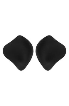 These adhesive breast cups create beautiful cleavage and offer a no-show look under backless, strapless or plunging ensembles without a traditional bra. Includes two self-adhesive individual cups 85% polyamide, 15% elastane; 100% silicone adhesive Hand wash, dry flat Imported Elegant Seamless Backless Bra, Elegant Backless Bra With Removable Pads, Fabric Gift Bags, Fabric Gifts, Free Fabric, Hand Wash, Nordstrom, Bra, Black