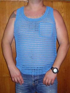 Crochet Tank Top, Crochet Tank, Sleeveless Knit, Knitwear Men, Men's Knit, Knitted Tank Top, Knit Vest, Kids Sleepwear, Knit Tanks