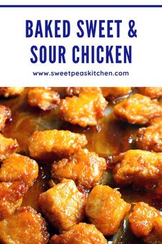 baked sweet and sour chicken is an easy dinner recipe that's ready in under 30 minutes