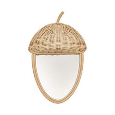 acorn rattan wall mirror 1 Rattan Wall Mirror, Rattan Wall, Wallpaper Shelves, Safari Theme Birthday, Make Funny Faces, Childrens Kitchens, Rattan Mirror, Shaped Mirror, Baby Room Rugs