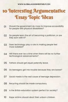 Top 10 Argumentative Essay Topic Ideas | Global Assignment Help Argument Tips, Dissertation Tips, College Essay Topics, Common App Essay, Argument Essay, Persuasive Essay Topics, Nature Writing, Essay Ideas