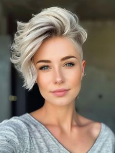 Trendy Short Hairstyles for Women in 2024: Chic Cuts for Every Hair Type and Face Shape Feminine Short Hair, Trendy Short Hairstyles, Short Wavy Haircuts, Modern Short Hairstyles, Stylish Short Haircuts, Asymmetrical Hairstyles, Edgy Haircuts, Face Shape Hairstyles, Braided Bun Hairstyles