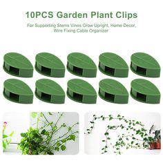 10 pcs garden plant clips for growing stems, vines, and home decor wire fixing cable organizer