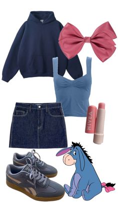 Halloween Winnie the Pooh blue eeyore costume idea Eeyore Outfit, Eeyore Costume, Halloween Winnie The Pooh, Winnie The Pooh Costume, Winnie The Pooh Halloween, Trio Costumes