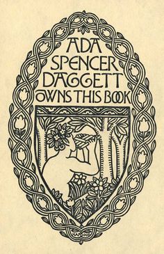 an old book with the title'ad spencer daggett owns this book '