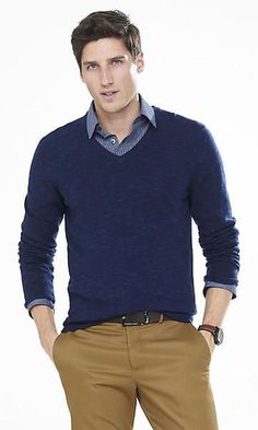 Stylings of a Gentleman presents Clothing Style | Casual Wear For Men | Mens Fashion Business Casual Sweater, Fall Business Casual Outfits, Sweater Outfits Men, Business Casual Fall, Mens Fashion Sweaters, Mens Fashion Business, Tan Pants, Sweater Outfit, Mens Fashion Classy