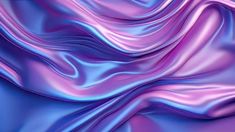 an abstract purple and blue background with wavy lines