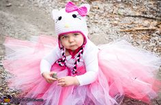 Costumes For Babies, Hello Kitty Costume, Kitty Costume, Diy Hello Kitty, Birthday Party Outfit, Birthday Dress Women, Hello Kitty Baby, Hello Kitty Dress, Homemade Costume