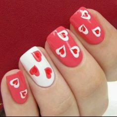 Uñas corazones Heart Nail Designs, Valentine Nail Art, Gel Nail Art Designs, Heart Nail Art, Nail Designs Valentines, Pretty Nail Designs, Super Nails, Trendy Nail Design, Cute Nail Art