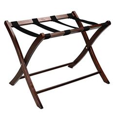 a wooden folding chair with measurements for the seat