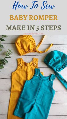 how to sew baby romper make in 5 steps with instructions for the top and bottom