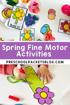 spring fine motor activities for toddlers and preschool