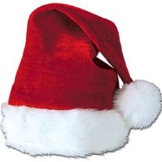 a red and white santa hat on top of a white background