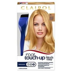 Clairol Root Touch-Up Hair Dye, Permanent Hair Color Cream, 8G Medium Golden Blonde, 4 pieces Size: 0.18 lbs. Medium Golden Blonde Hair, Medium Golden Blonde, Clairol Root Touch Up, Golden Blonde Hair Color, Types Of Hair Color, Golden Brown Hair Color, Medium Hair Color, Diy Hair Color, Golden Blonde Hair