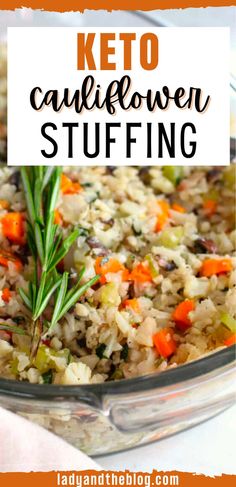 Keto Cauliflower Stuffing Recipe – How To Make Low Carb Stuffing For The Holidays Stuffing Recipes Thanksgiving, Cauliflower Stuffing, Low Carb Stuffing, Keto Stuffing, Red Pepper Recipes, Fresh Herb Recipes, Keto Thanksgiving, Stuffing Recipes For Thanksgiving, Keto Holiday