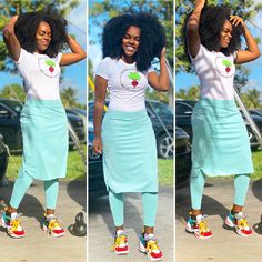 @Tammyjay07 on IG Modest Nursing Outfits, Modest Outfits Black Women Summer, Modest Exercise Outfits, Modest Apparel For Women, Hebrew Clothing, Hebrew Israelite Clothing