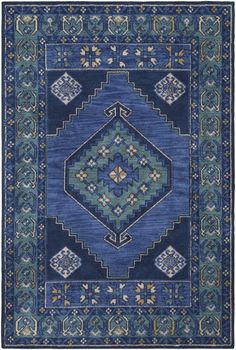 Middle Eastern Rug, Surya Rug, Teal Rug, Southwestern Area Rugs, Southwestern Rug, Floor Area Rugs, Updated Traditional, Teal Area Rug, Surya Rugs