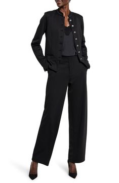 Versatile wide-leg pants are designed for a clean, smooth fit from ponte-knit fabric with plenty of stretch for exceptional comfort and shape retention. 30 1/2" inseam; 19 1/2" leg opening; 11 1/2" front rise Pull-on style with fly Front slant pockets; back welt pockets 75% polyester, 22% rayon, 3% spandex Dry clean or machine wash, tumble dry Imported Concert Attire, Knit Pants, Wonderful Things, Casual Wardrobe, Welt Pockets, Black Onyx, Leg Pants, Wide Leg Pants, Knit Fabric