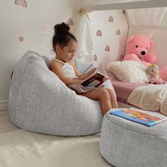 Bean Bag Chair Playroom, Bean Bag Chair Kids Room, Bean Bag Playroom, Bin Bag Chair, Toddler Bean Bag Chair, Waffle Mini, Pink Bean Bag, Blue Dog Bed, Black Bean Bags