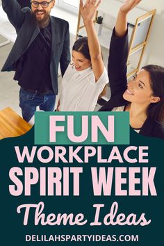 Get ready to boost office morale with our Spirit Week ideas for the workplace! Dive into a world of creativity with themed days, from 'Crazy Hat Day' to 'Pajama Party Friday.' Our tips will ensure your team stays engaged and excited all week long. Elevate your office culture with these simple yet effective Spirit Week theme ideas. Spirit Week Ideas For Adults, Dental Office Spirit Week, Weekday Themes Ideas, Work Culture Employee Engagement, Theme Week Ideas For Work, Employee Spirit Week Ideas, Themed Work Days, Office Olympics Team Building, Fun Ideas For Workplace