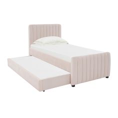 TOV-B68378 Dreams Will Come True, Twin Trundle Bed, Glam Design, Twin Trundle, Tov Furniture, Upholstered Panel Bed, Bed Dimensions, Furniture Beds, Upholstered Panels