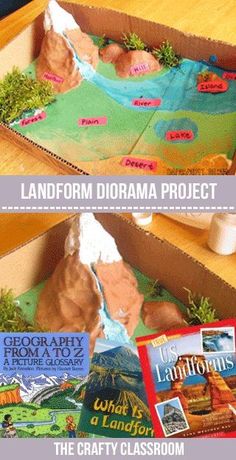 the landform diorama project is an easy way to teach kids about landforms