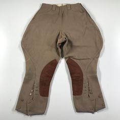 Marks On Leather. See Photos For Details And Measurements. Vintage Brown Leather Bottoms, Knee Pants, Jodhpur, Vintage Brown, Equestrian, Brown Leather, Vintage House, Pants, Leather