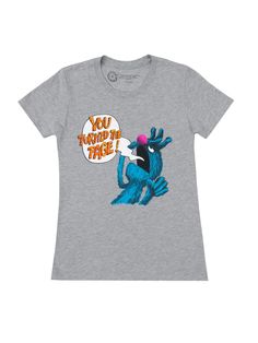 Women's ringer t-shirt featuring Grover from Sesame Street. Generations of kids have interacted with lovable, furry old Grover as he begs the reader not to turn the page—for fear of a monster at the end of the book. Grover Costume, Female Books, Book Socks, Turn The Page, Literacy Programs, Donate Books, Book Clothes, Book Tshirts, Book Shirts