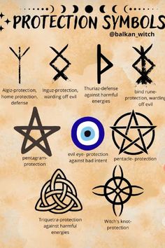 the symbols for protection symbols and their meanings